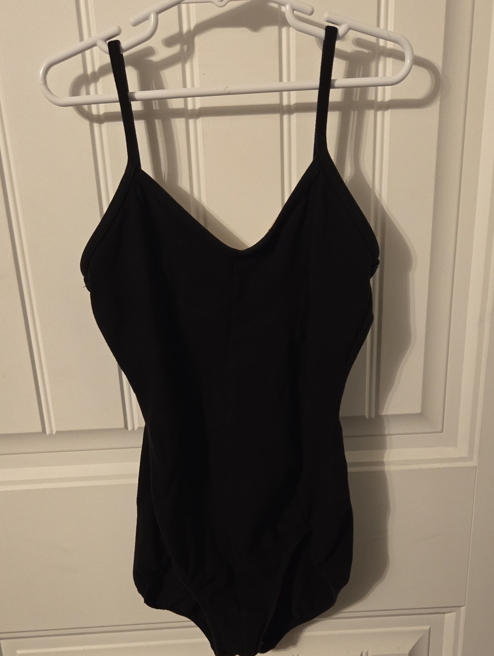 Mirella Black Spaghetti Strap Bodysuit